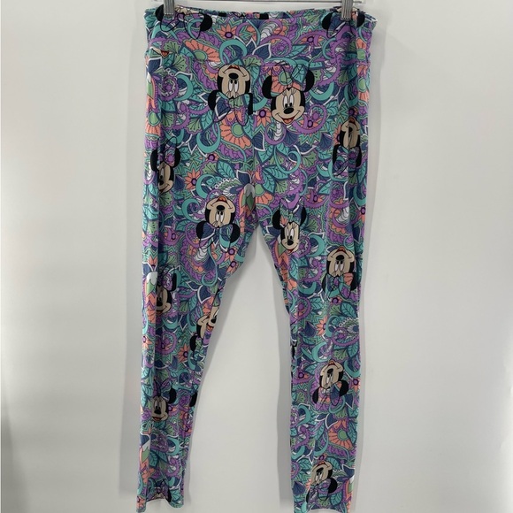 Disney Minnie Mouse Set of 2 Leggings Size Tall & Curvy - Picture 2 of 13